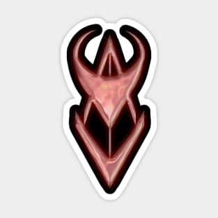 Graveyard Red Glowing Symbol Sticker